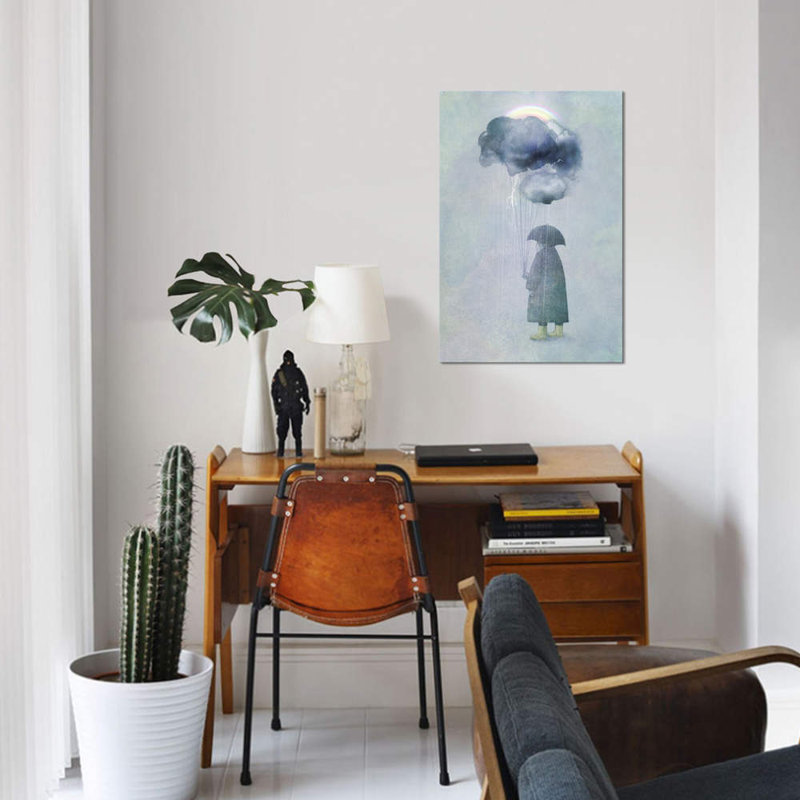« the cloud seller » par eric fan, reproduction d’impression sur toile tendue, H 12 po x l 8 po x P 0,75 po