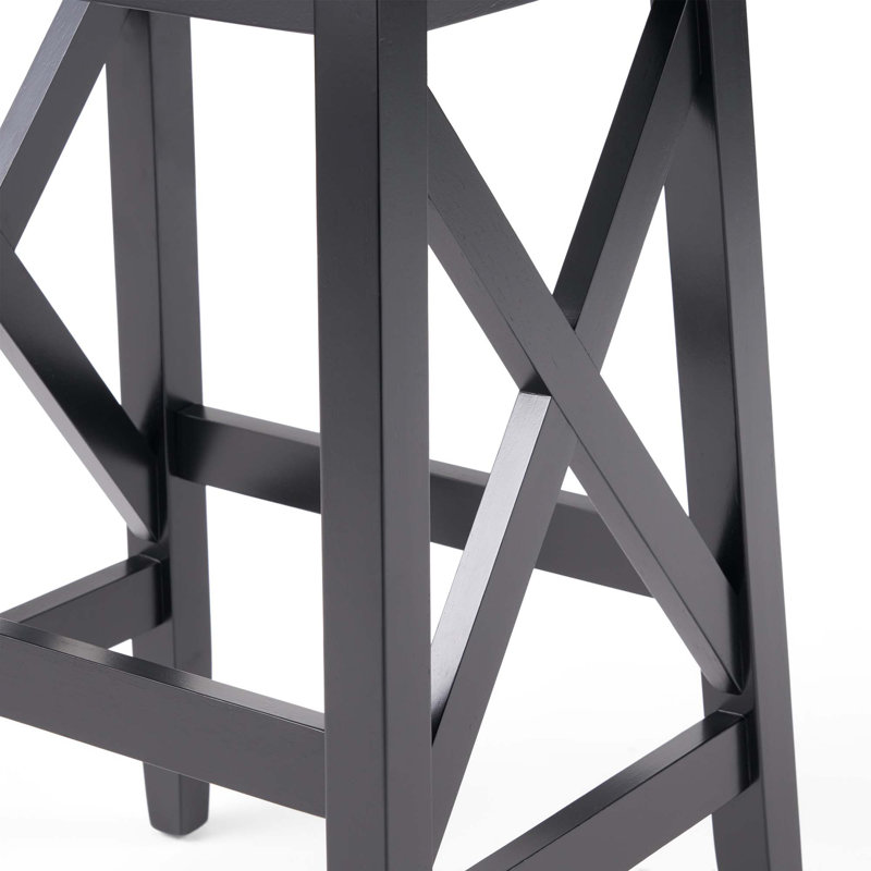 Tabouret de bar Saddle, Noir / gris clair
