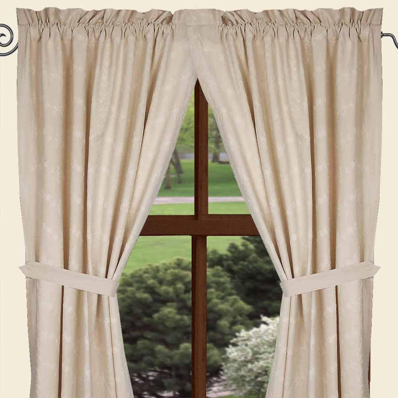 Castleberry Cotton Room Darkening Curtain Pair, 84" W x 86" L, Dark Taupe