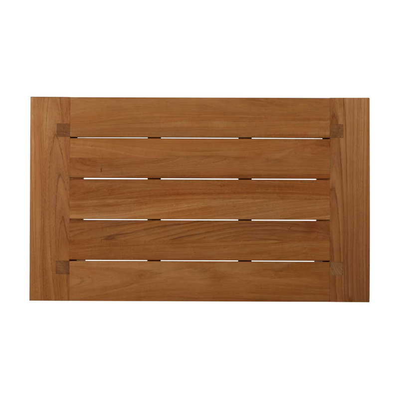 Croquet Teak Outdoor Coffee Table, Natural Teak
