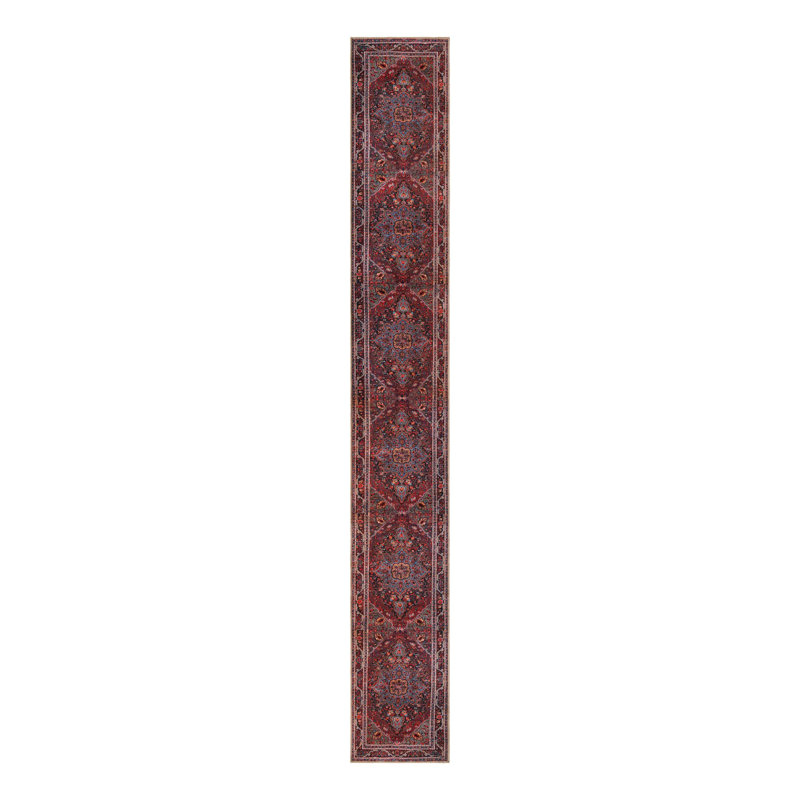 Gamero Chenille Geometric Indoor Rug, Runner 2'6" x 19'8"
