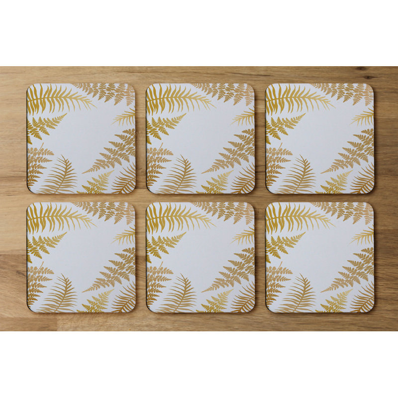 Square 6 Piece Coaster Set