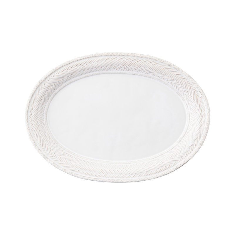 Le Panier 17" Platter, Whitewash