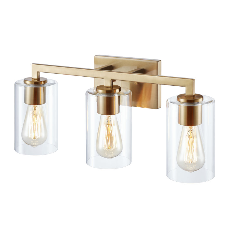 Latana Dimmable Vanity Light, Antique Brass, 3