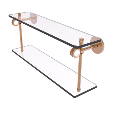 Margolis 2 Piece Glass Tiered Shelf