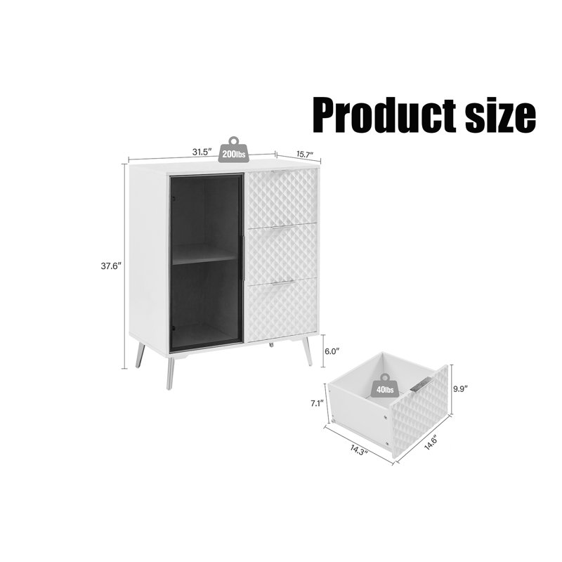 Modern Fashion Style Chest, Blue