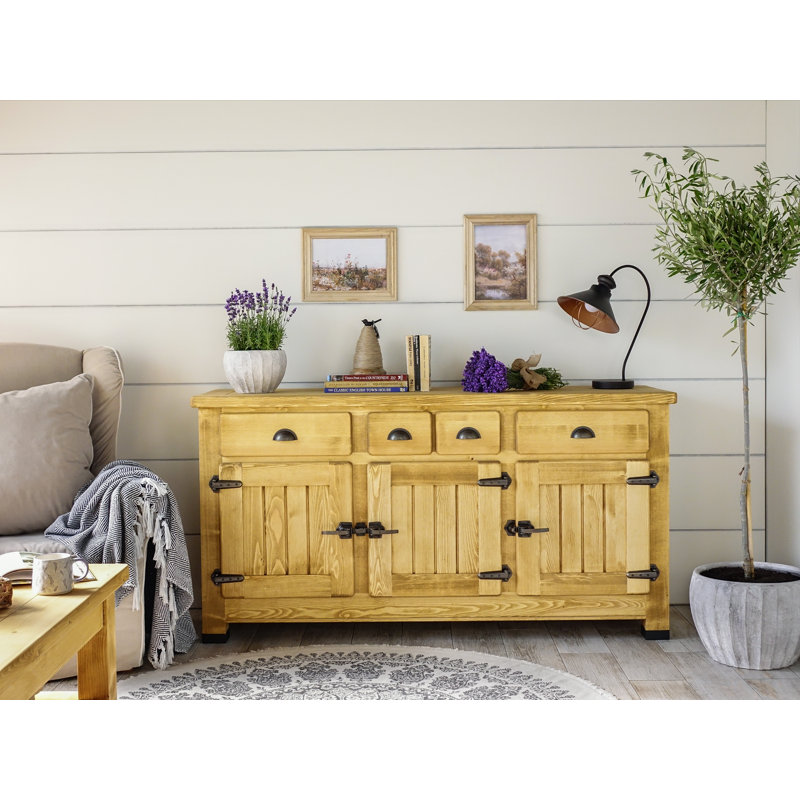 Vintage 167cm Solid Wood Sideboard