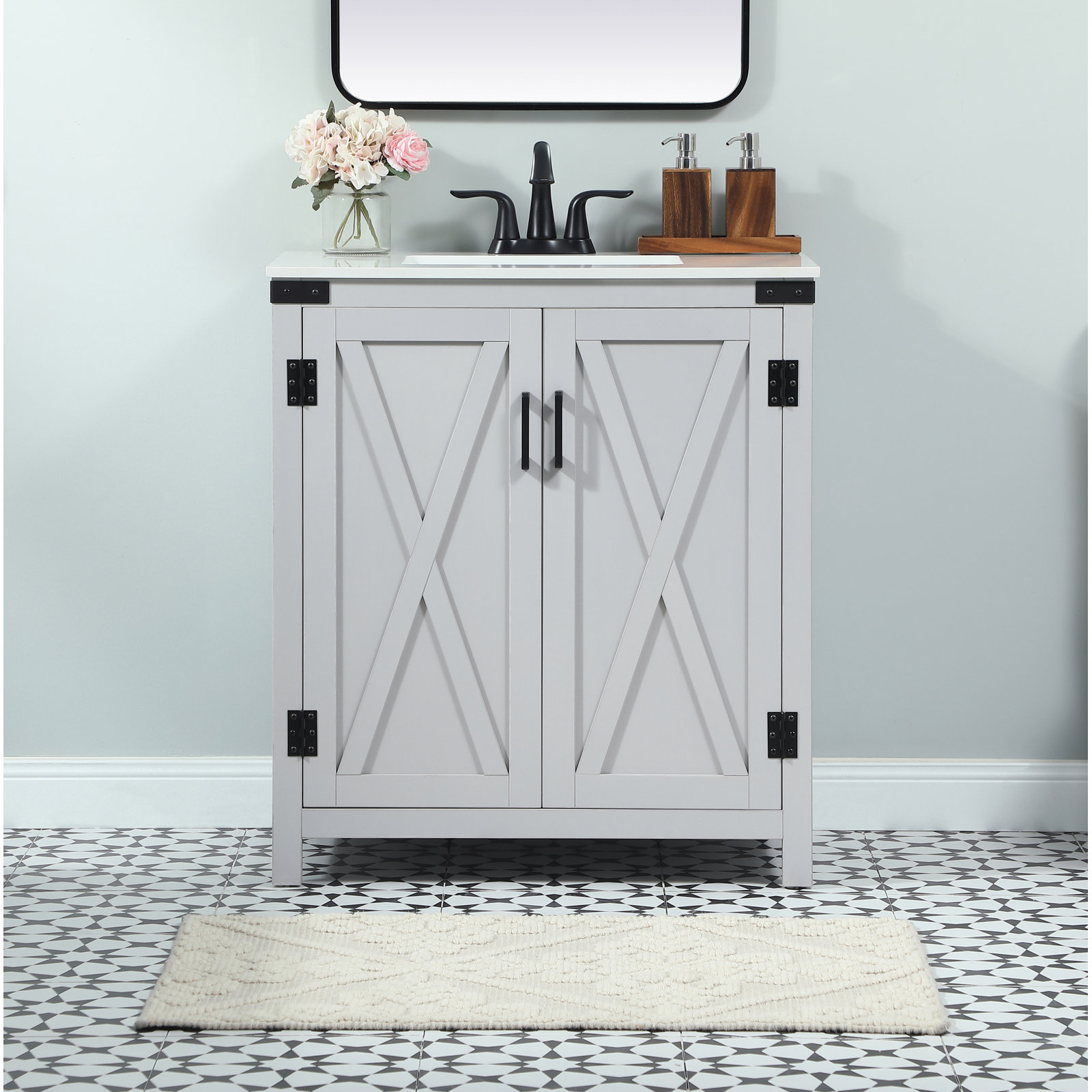 Slayton 30'' Single Bathroom Vanity, Gray
