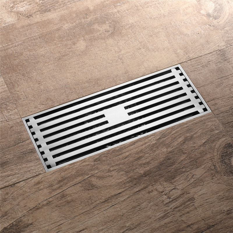 8'' W Linear Grid, Brushed Nickel