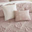Ensemble d'édredon 5 pièces jacquard sculpté, rose-130473653