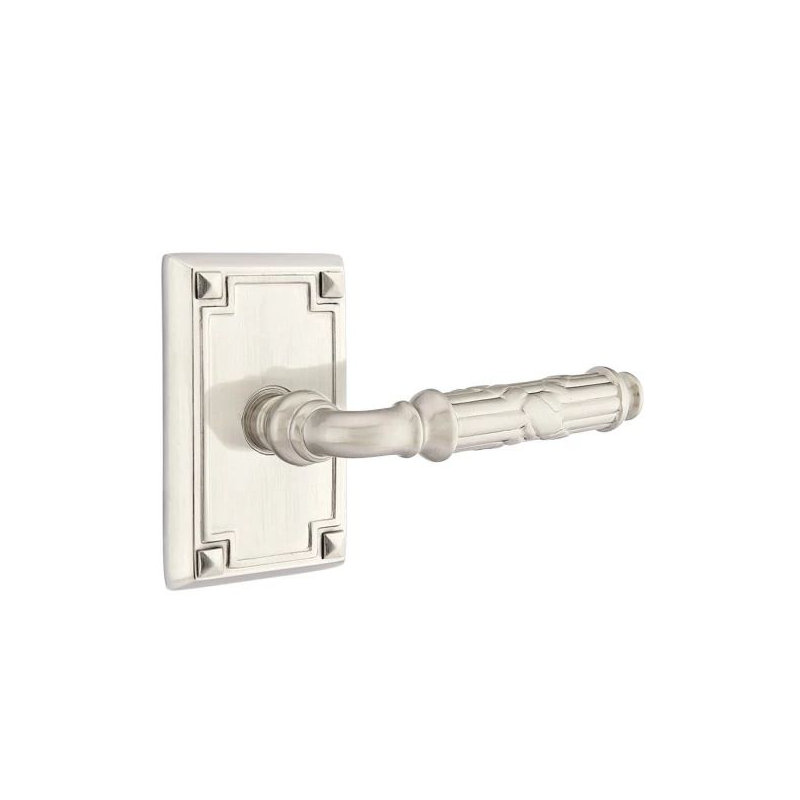 Privacy Door Lever with Square Rosette