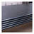 47.6" Modern  Ribbed Coffee Table – Rectangular Low Profile Center Table For Living Room