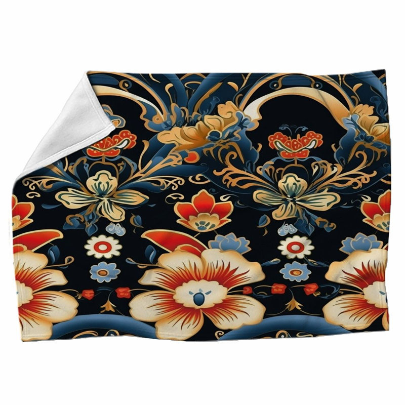 Machine Printed Throw Blanket, Twin