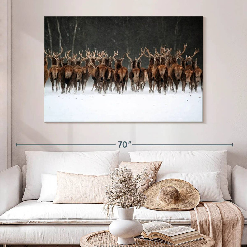 Deer Escape, 34" H x 51" W