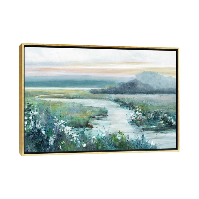 «Eternity in Twilight» par Sally Swatland - reproduction d'art, Toile encadrée, H 18 po x l 26 po, Doré