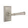 Merrimack Round Privacy (Bed & Bath) Door Lever with Rectangle Rosette