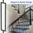 1/2" Square Balusters Rectangular Stair Balusters With  Swivel Shoes
