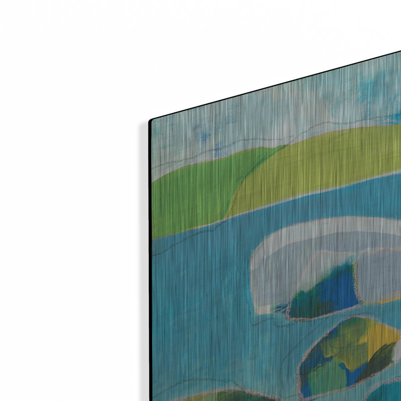 Ivy Bronx «Sand Harbor Lake Tahoe 3» par Jan Weiss, art mural en métal, H 24 po x l 24 po