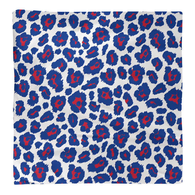 Cotton Animal Print Square Napkin, 22" x 22", White