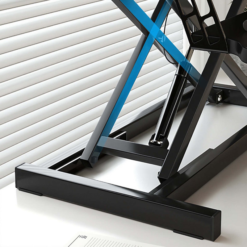 32 Inch Desk Converter, Black/Natural