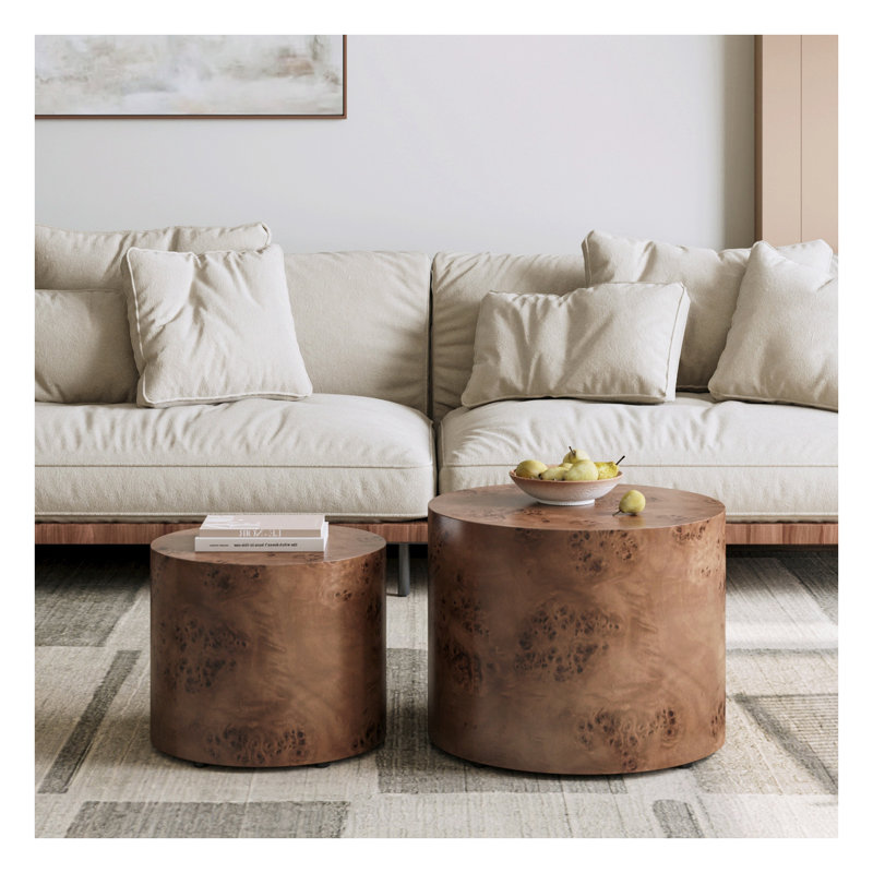 Ensemble de 2 tables d'appoint modernes Modernes