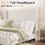 Smart Adjustable Bed Frame / 50" Upholstered Wingback Headboard / No Box Spring Needed-1091225607-1091225605