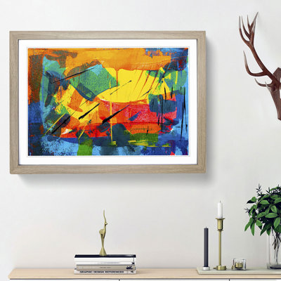 Abstract Art Painting Vol.3 by S.Johnson - Framed Print