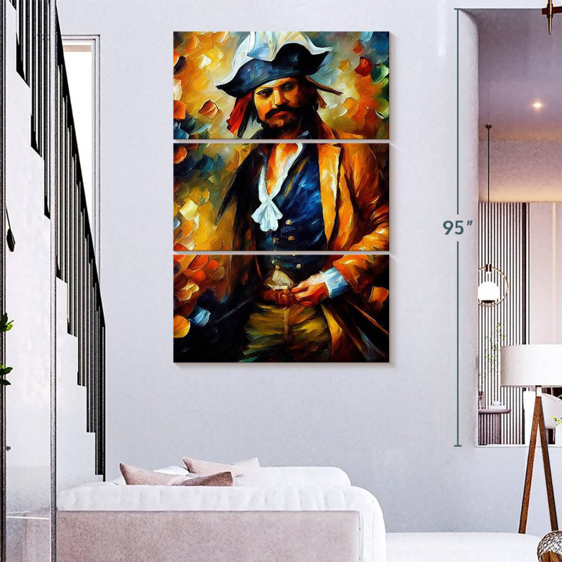 Ashelle The Pirate, 74" H x 48" W