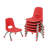 8" Stack Chair with Ball Glides 6-Pack-128716634