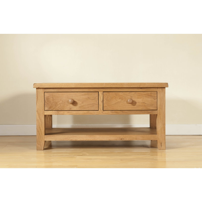 Rothbury Solid Wood Four Leg Coffee Table with Storage