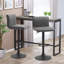 Harri Swivel Upholstered Adjustable Height Counter Stool with Metal Frame-1849252712