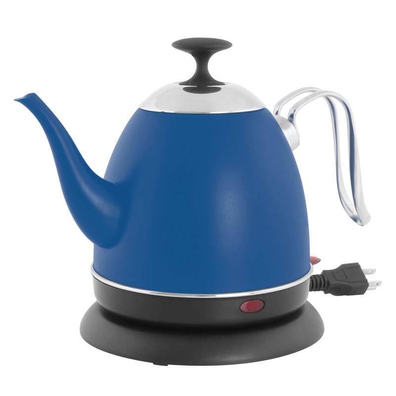 Chantal 1 qt. Stainless Steel Electric Tea Kettle, Matte Blue