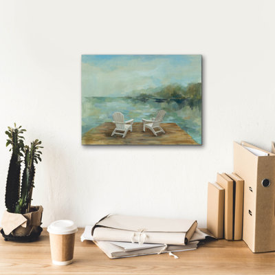  «Lakeside Retreat I no Wood» par Silvia Vassileva, art mural sur toile, 16 po x 12 po