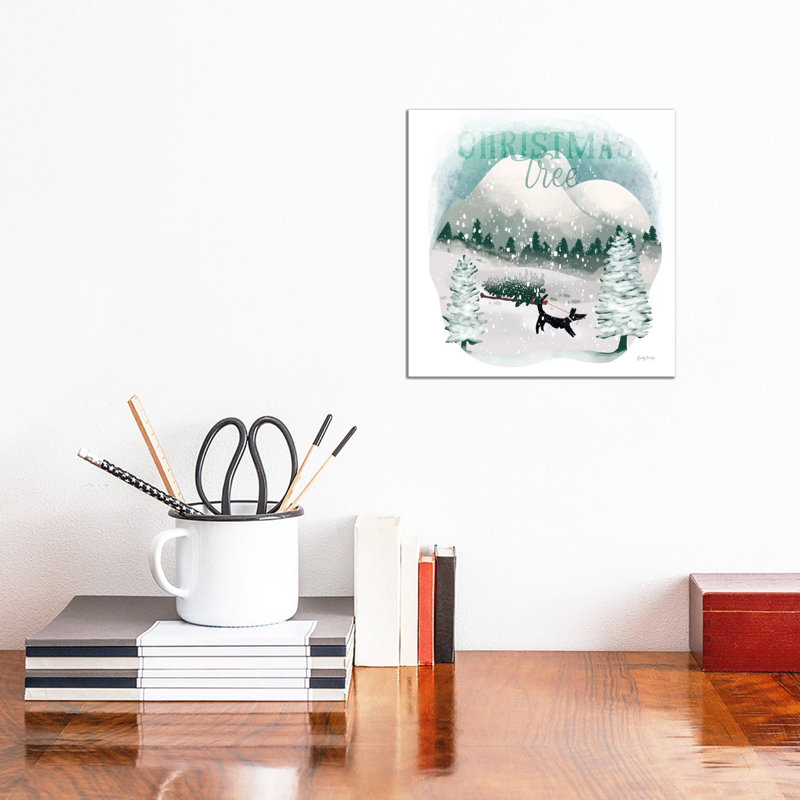 Winter Wonderland V by Becky Thorns - 1 Piece Wrapped Canvas Wall Art, 30.48 cm H x 30.48 cm W