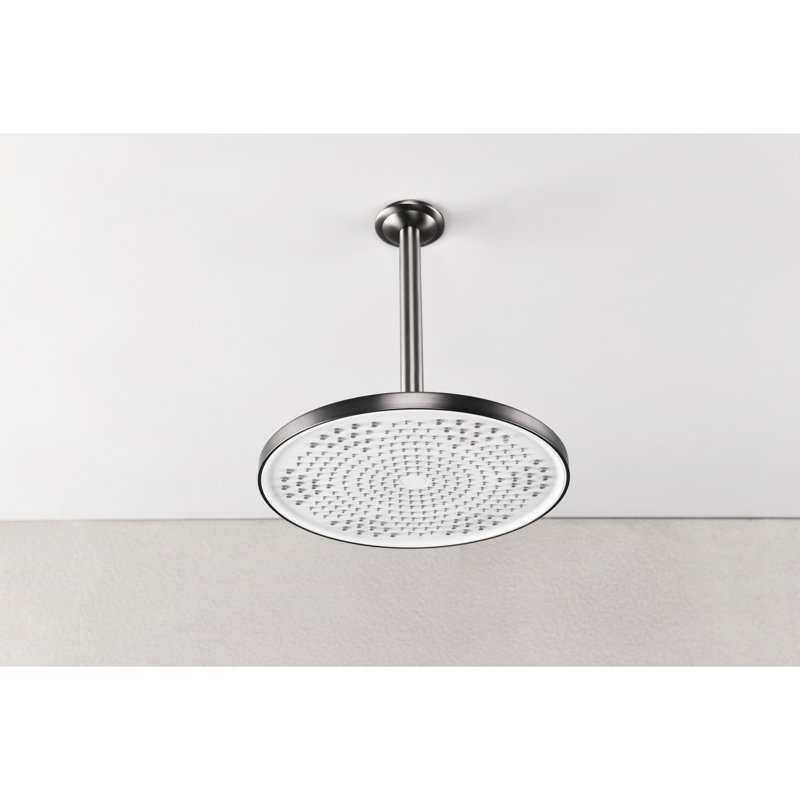 Pomme de douche de luxe moderne - haute, pluie, laiton, 1 min sans outil, bronze industriel, peu fréquent