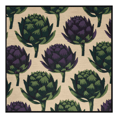  Washable Artichoke Flowers Vegetables Area Rug