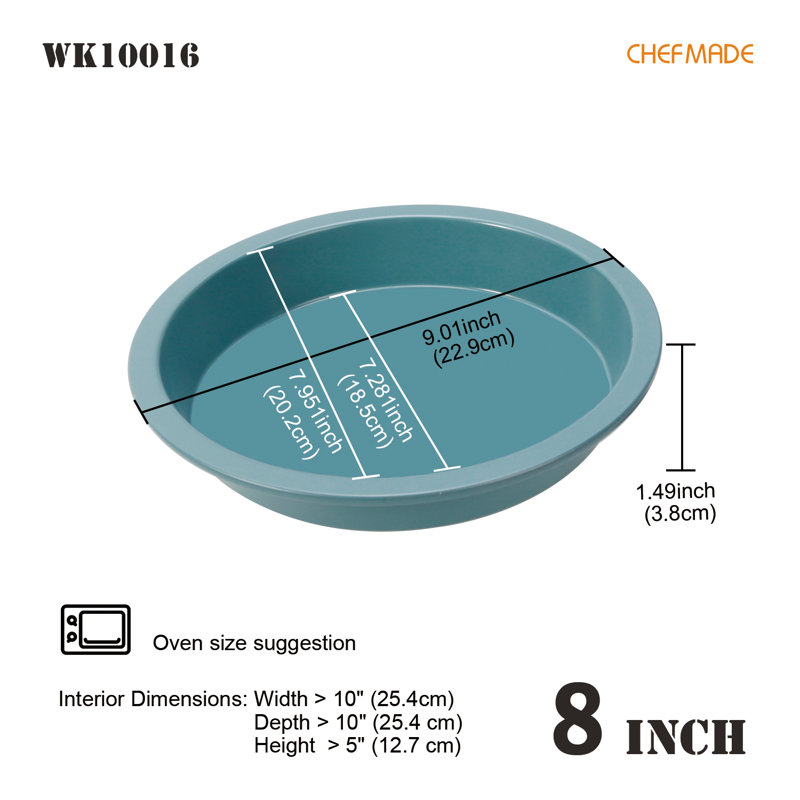 CHEFMADE Non-Stick Carbon Steel 9.1'' Pizza Pan