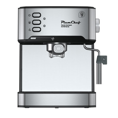 Machine à espresso 20 bars avec mousseur à lait, cafetière en acier inoxydable pour baristas à domicile, simple et double tir, compatible avec dosette, réservoir d'eau amovible pour cappuccino et café au lait