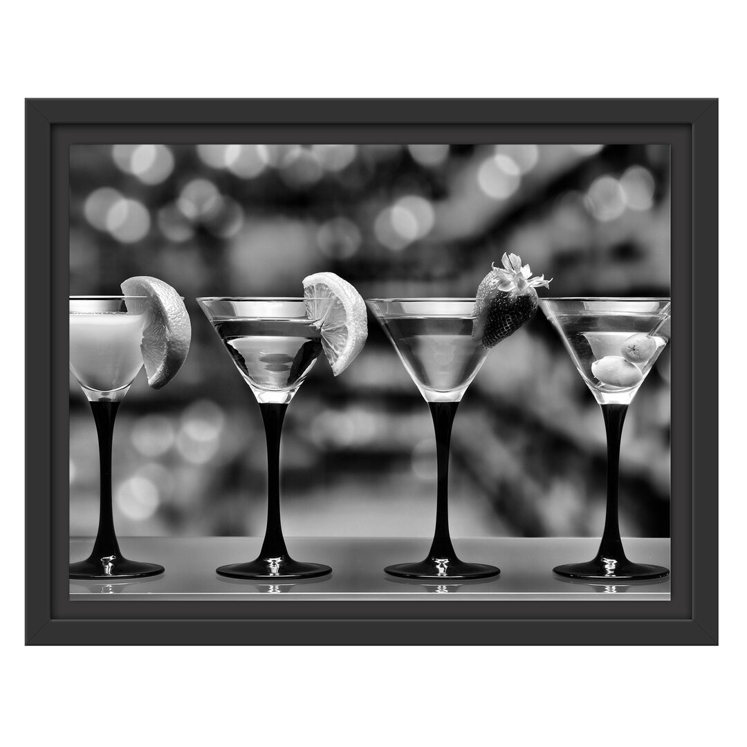 Gerahmtes Wandbild Martinis