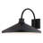 Highland Park 11.75 In. H 1-Light Matte Black And White Outdoor Wall Sconce, Durable Steel Shade With White Interior, LED Compatible, Use For Exterior Porch Patio Front Door Or Garage-406771474