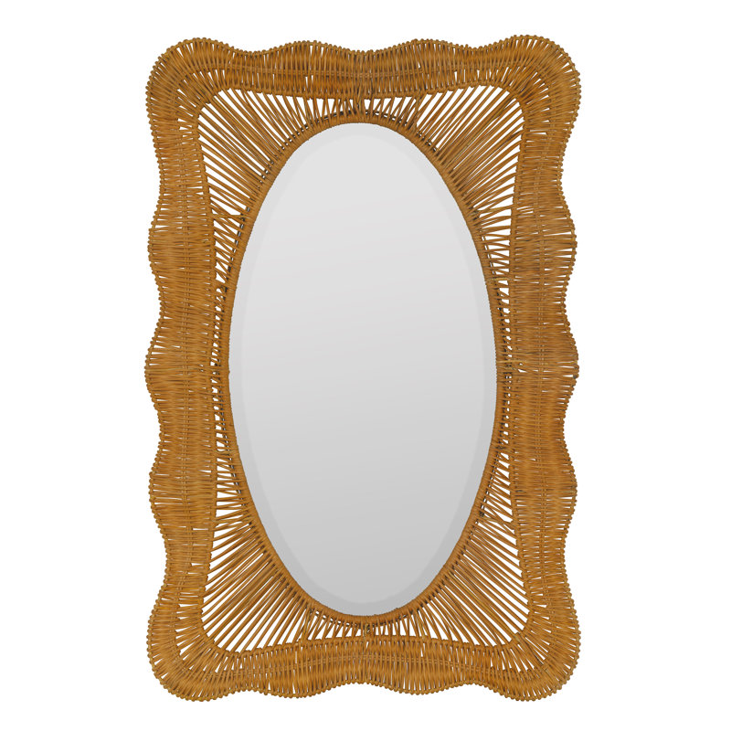 Rectangle Rattan Wall Mirror