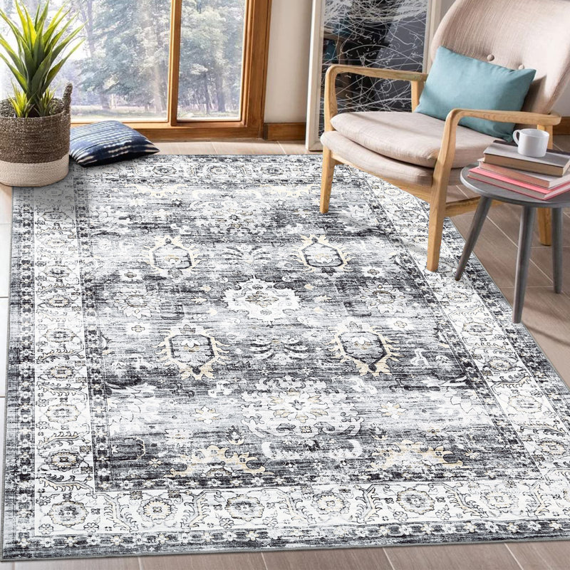 Tapis Vidula avec envers antidérapant, Rectangle 5 pi x 7 pi