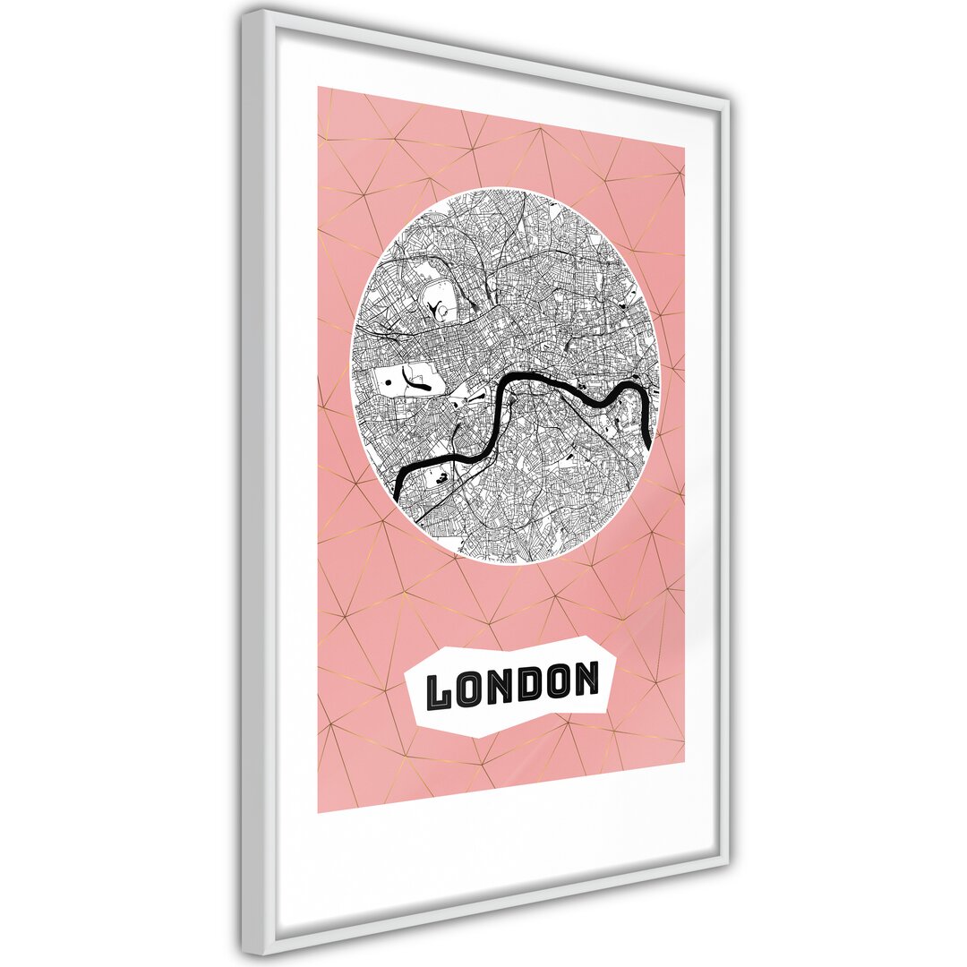 Stadtplan: London (Rosa) Grafik