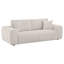 Canapé Becy avec 2 coussins, chenille moelleuse ivoire, accoudoirs épais de 91 pouces-129099745