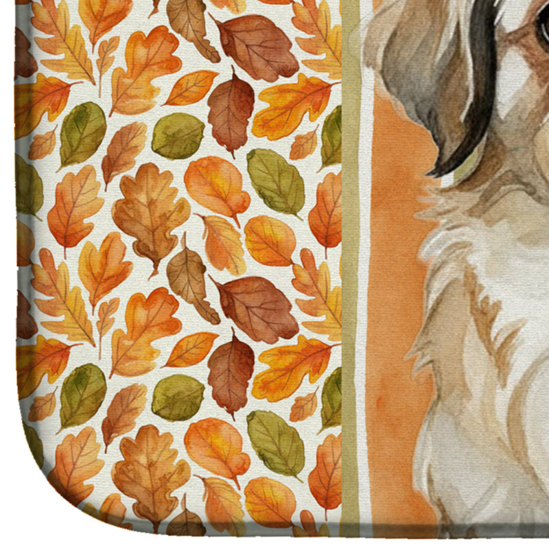 Tapis de séchage d'automne Fawn Pekingese Heirloom