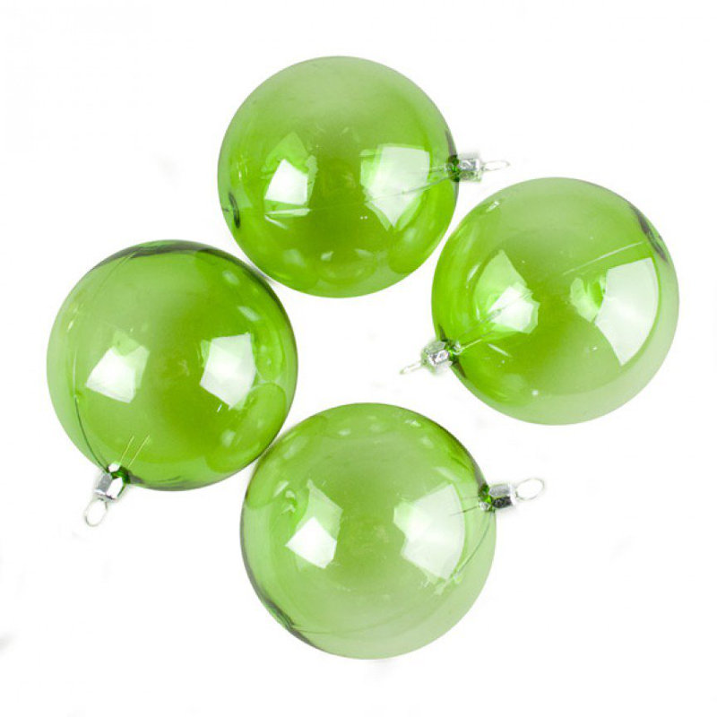 9cm Ball Ornament, Lime Green