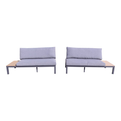 65'' Wide Aluminum Loveseat with Cushions