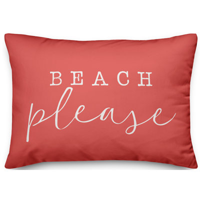  Housse et insert de coussin rectangulaire Beach