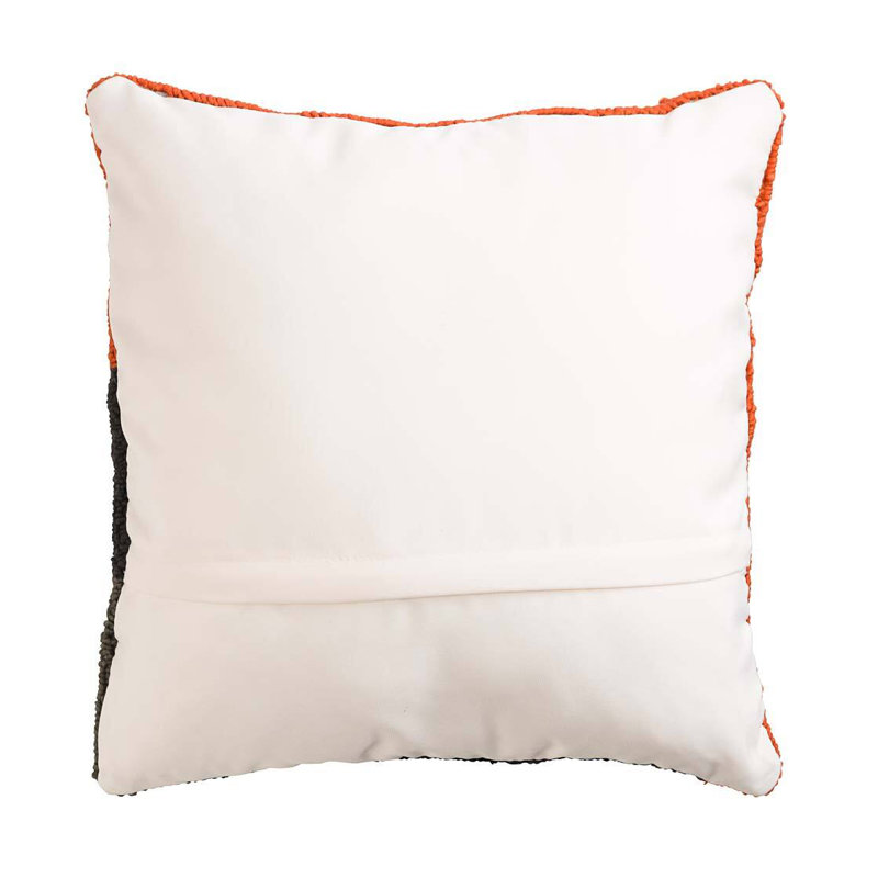 Coussin intérieur pour l'extérieur crocheté ours noir 18 po x 18 po