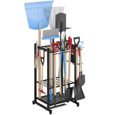 Cliffside Garden Tool Organizer, Storage Hooks, Yard Tool Tower Rack, Garage Organization, Storage